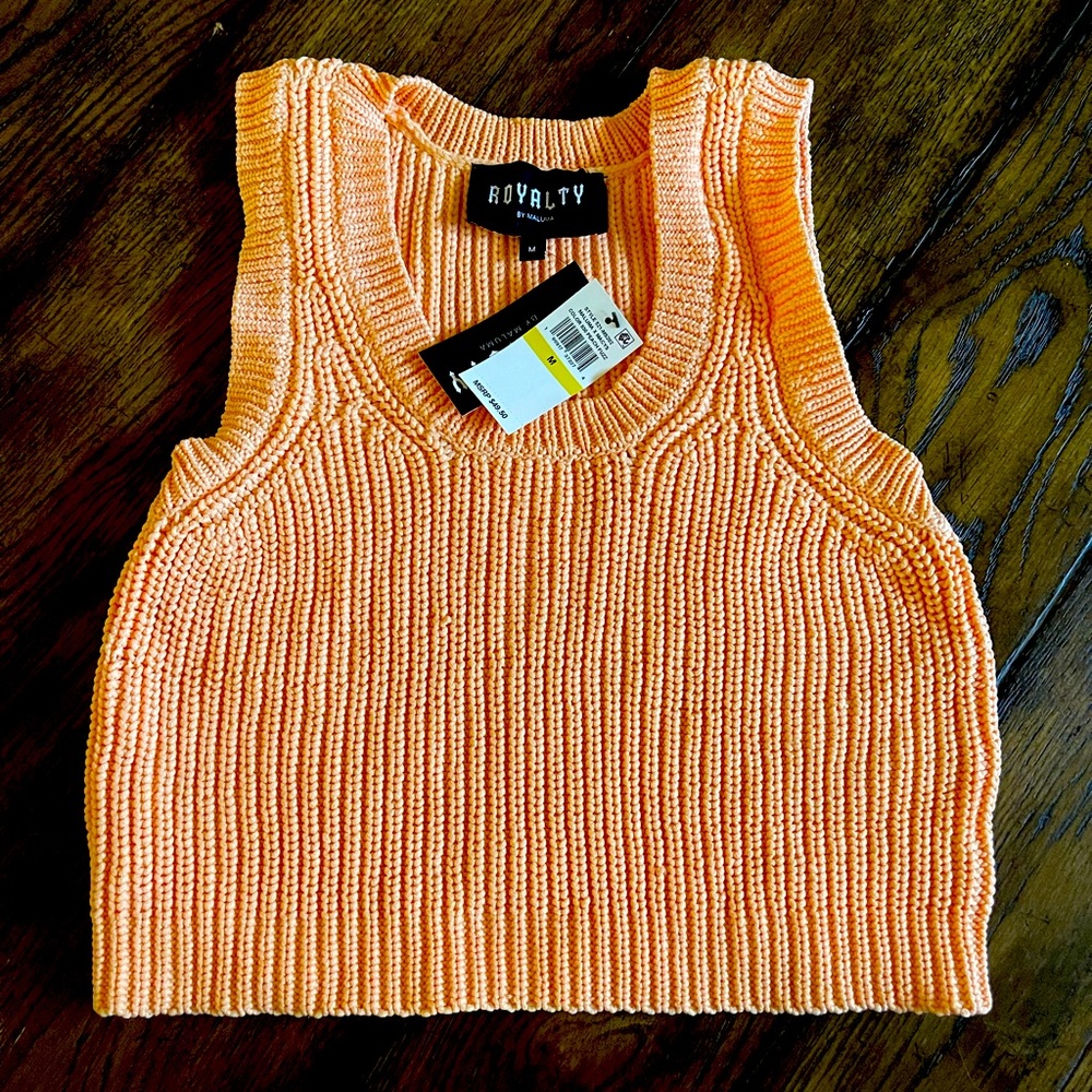 Royalty by Maluma Orange Sweater Crop Top